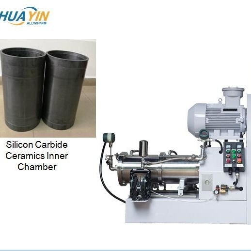 30kW Ink Grinding Machine Mircon Bead Mill Silicon Carbide Ceramics Horizontal Sand Mill
